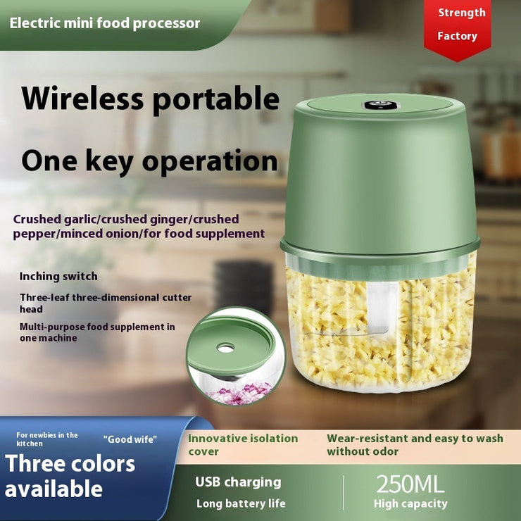 USB Rechargeable Electric Wireless Food Chopper